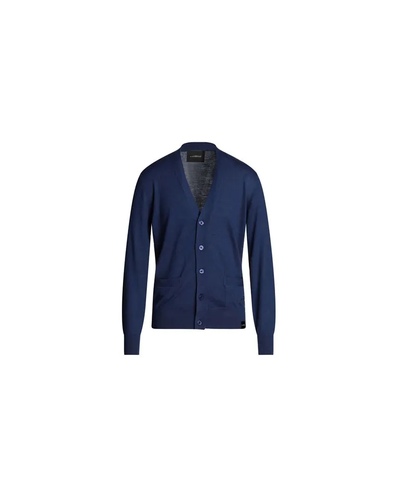 John Richmond STRICKWAREN - Strickjackenauf YOOX.COM Marineblau