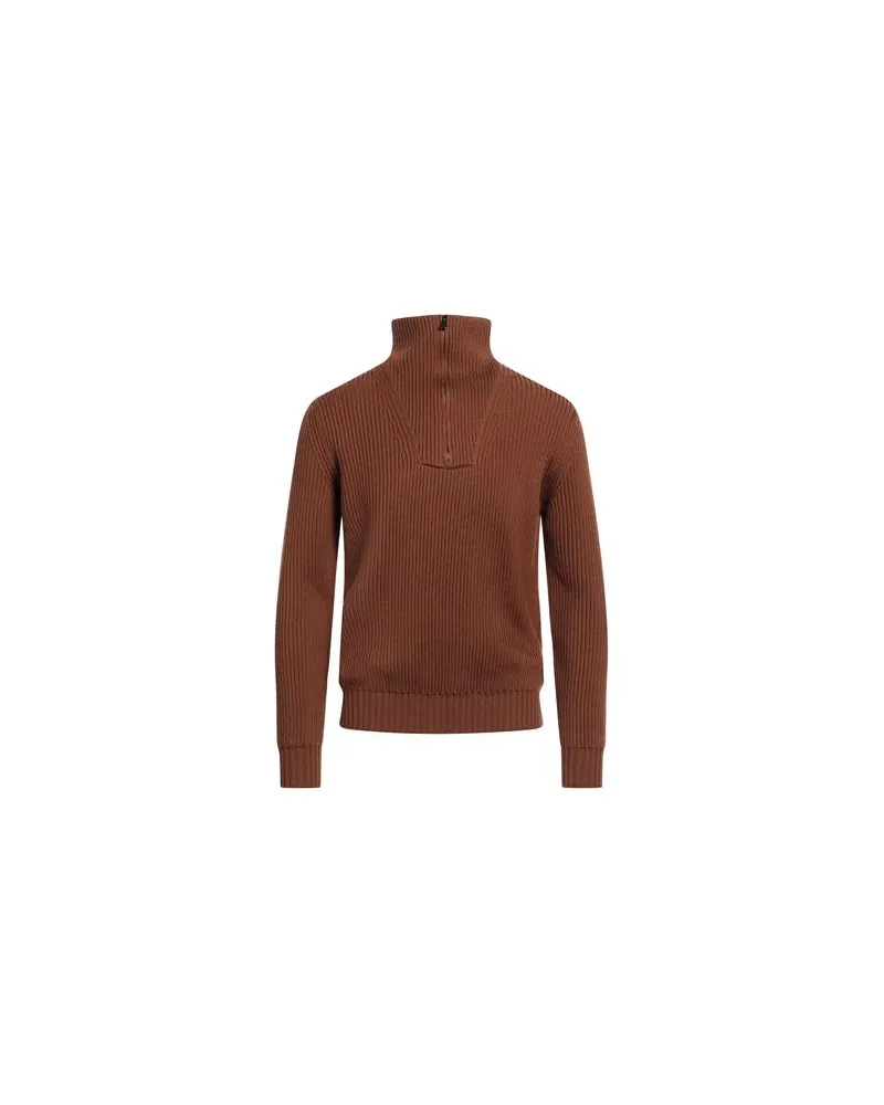 Filippo de Laurentiis STRICKWAREN - Rollkragenpulloverauf YOOX.COM Braun