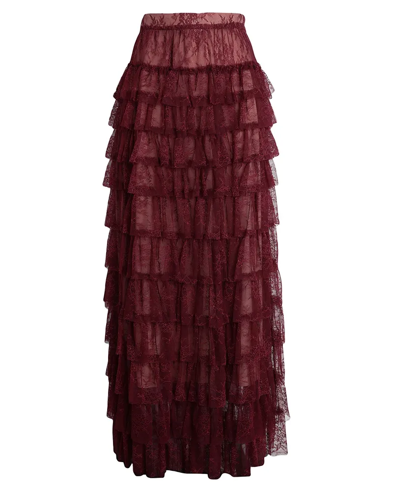 Twin-Set Maxi-Rock Bordeaux