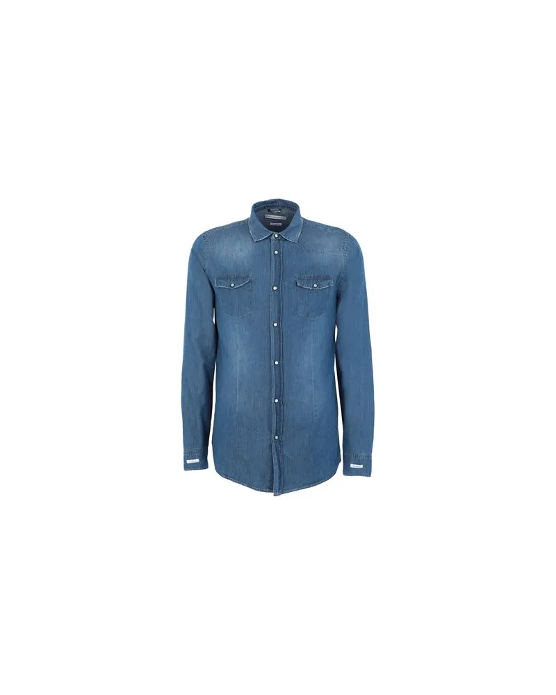 Daniele Alessandrini TOPS - Jeanshemdenauf YOOX.COM Blau