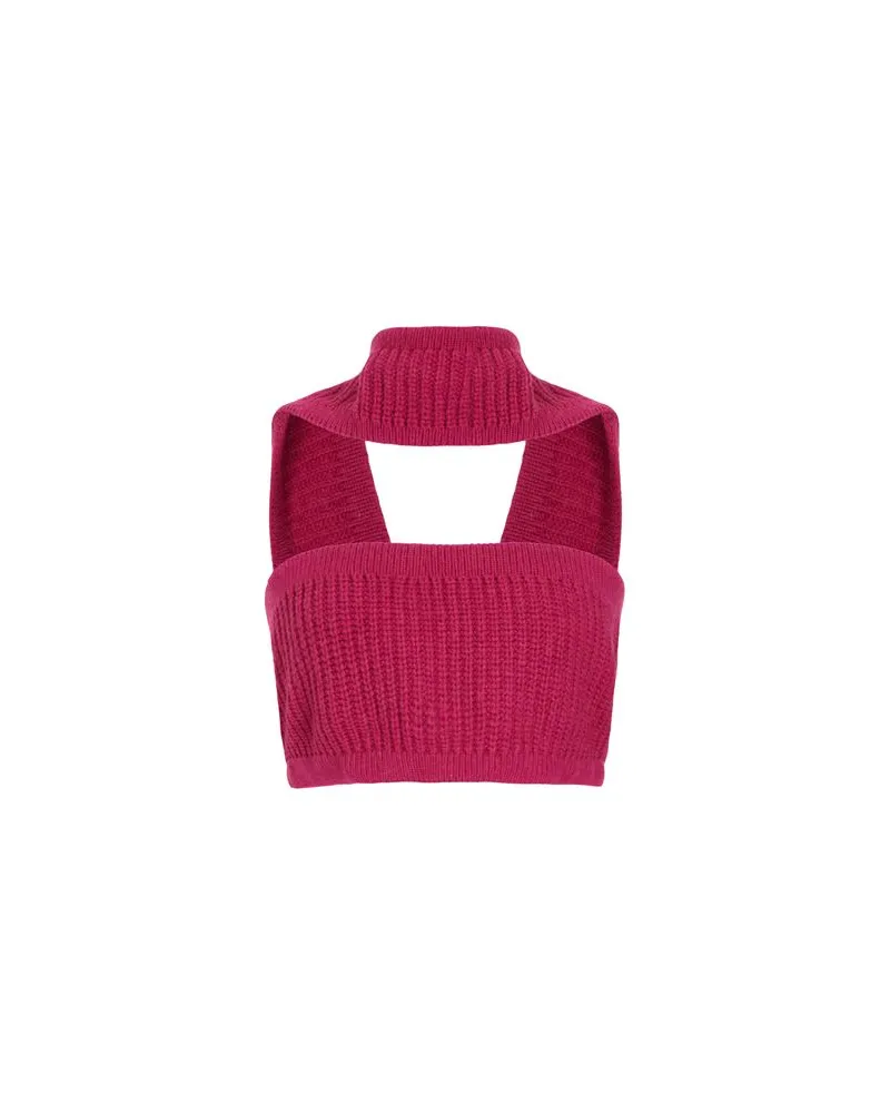 8 by Yoox RECYCLED WOOL SLEEVELESS TOP  - TOPS - Topsauf YOOX.COM Magenta