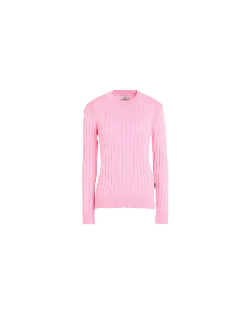 Woolrich COTTON RIBBED CREWNECK   - STRICKWAREN - Pulloverauf YOOX.COM Rosa