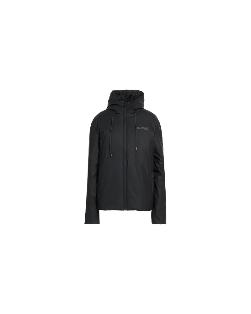 Guess JACKEN & MÄNTEL - Pufferjacken & Daunenjackenauf YOOX.COM Schwarz
