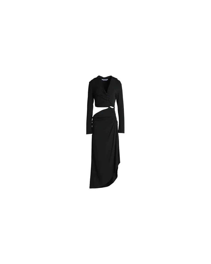 OFF-WHITE KLEIDER - Maxi-Kleiderauf YOOX.COM Schwarz