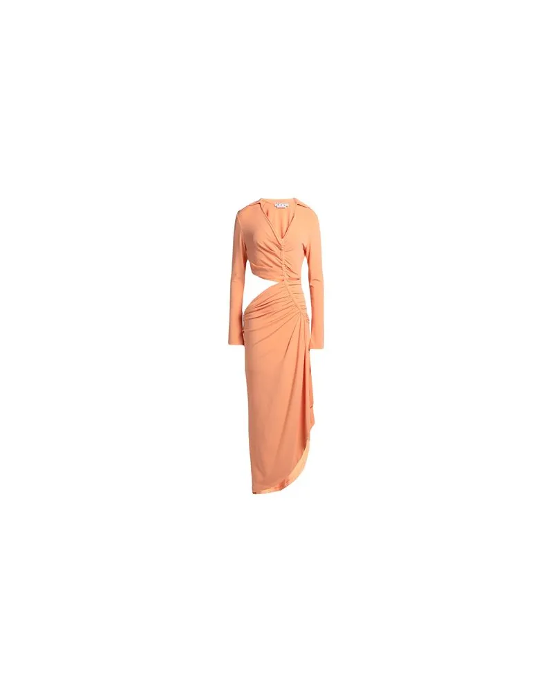 OFF-WHITE KLEIDER - Maxi-Kleiderauf YOOX.COM Orange