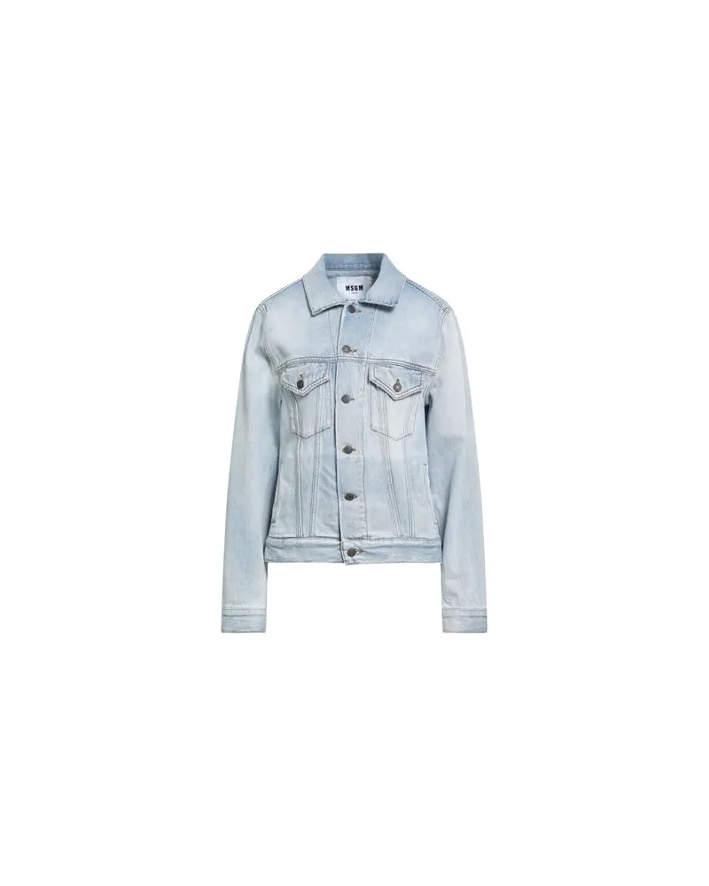 MSGM JACKEN & MÄNTEL - Jeansjacken/Mäntelauf YOOX.COM Blau