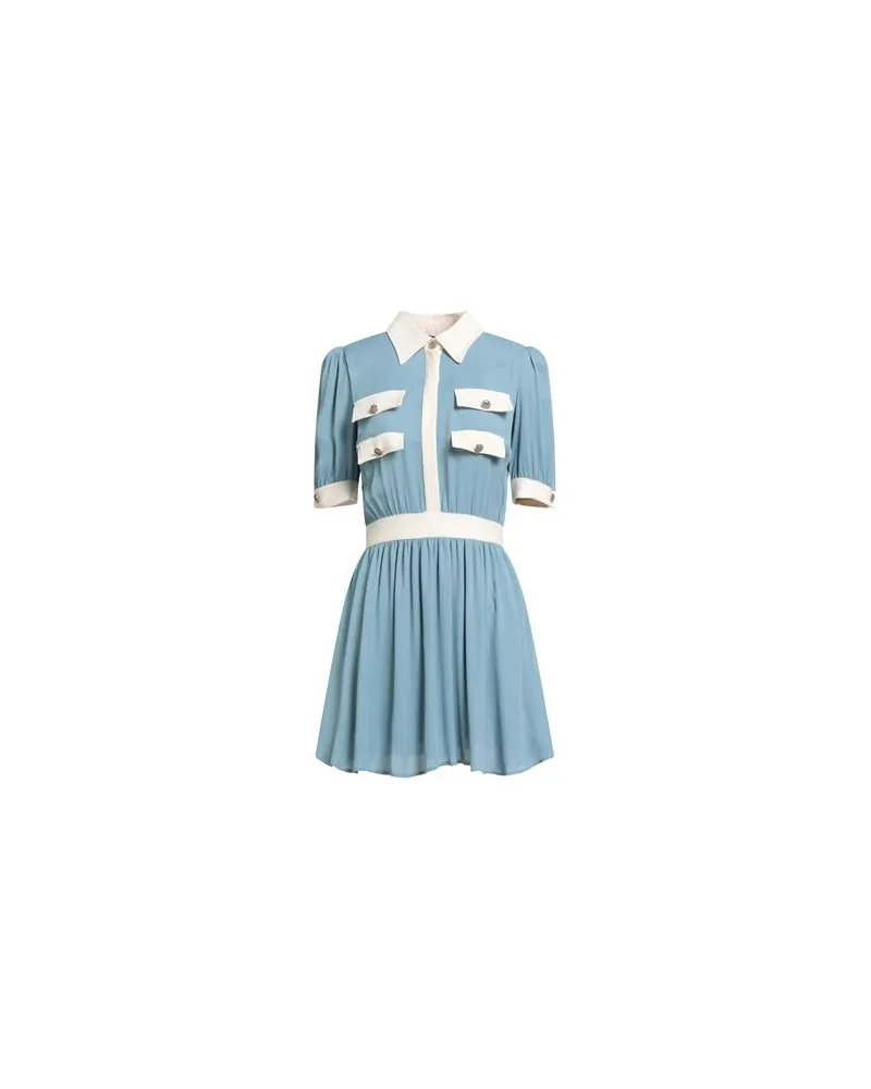 Elisabetta Franchi KLEIDER - Mini-Kleiderauf YOOX.COM Hellblau