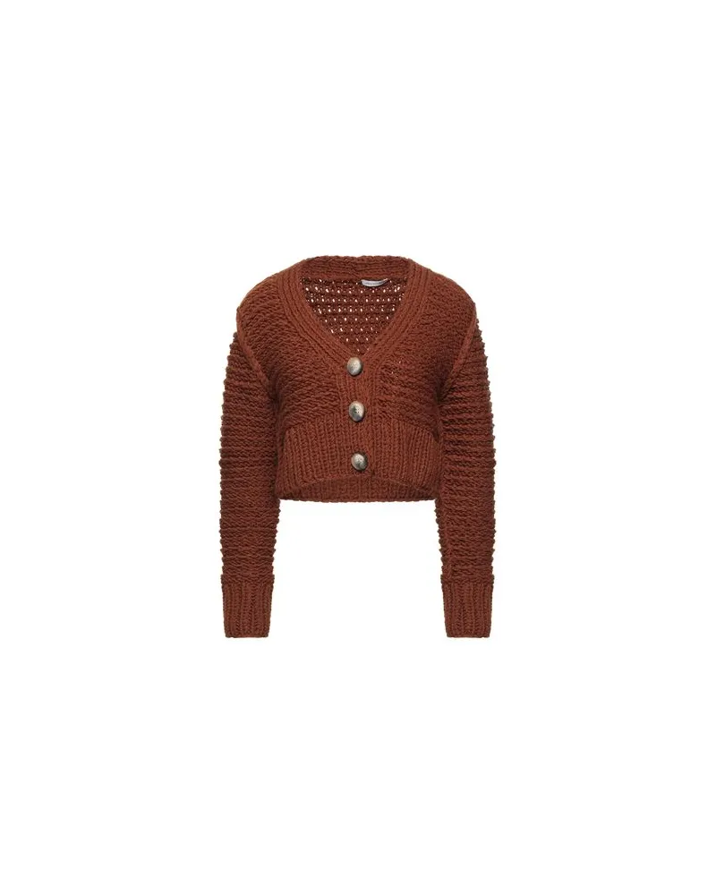 Anna October STRICKWAREN - Strickjackenauf YOOX.COM Braun
