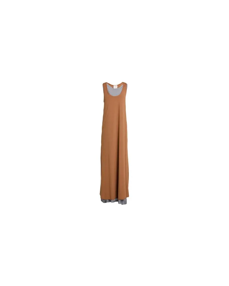 ALYSI CRÈME - KLEIDER - Maxi-Kleiderauf YOOX.COM Kamel
