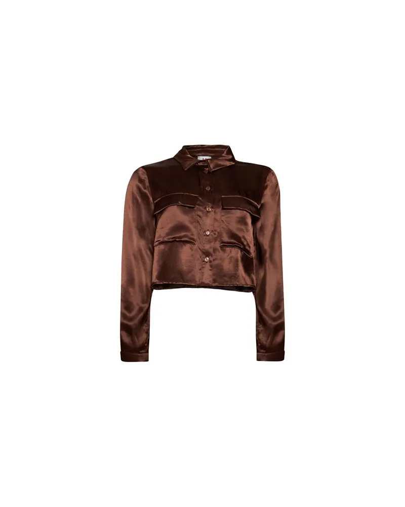 KONTATTO TOPS - Hemdenauf YOOX.COM Dunkelbraun