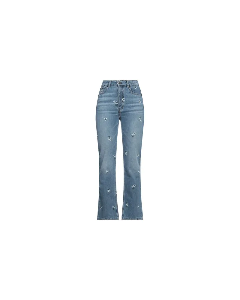 Maje HOSEN & RÖCKE - Jeanshosenauf YOOX.COM Blau
