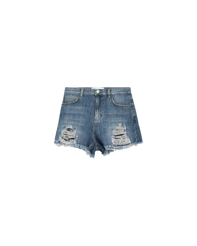 Blumarine HOSEN & RÖCKE - Jeansshortsauf YOOX.COM Blau