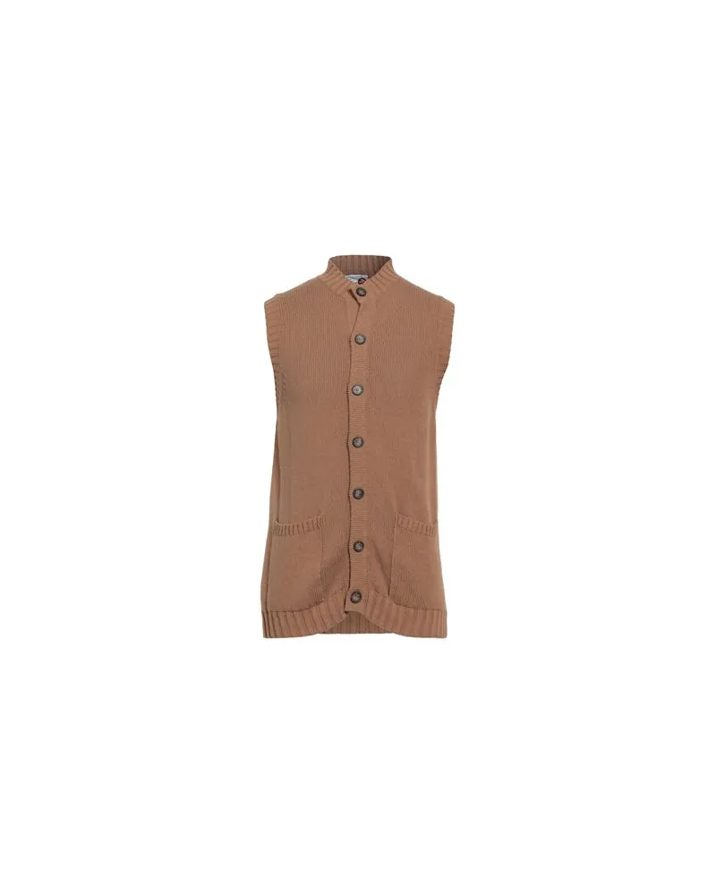 Heritage STRICKWAREN - Strickjackenauf YOOX.COM Kamel