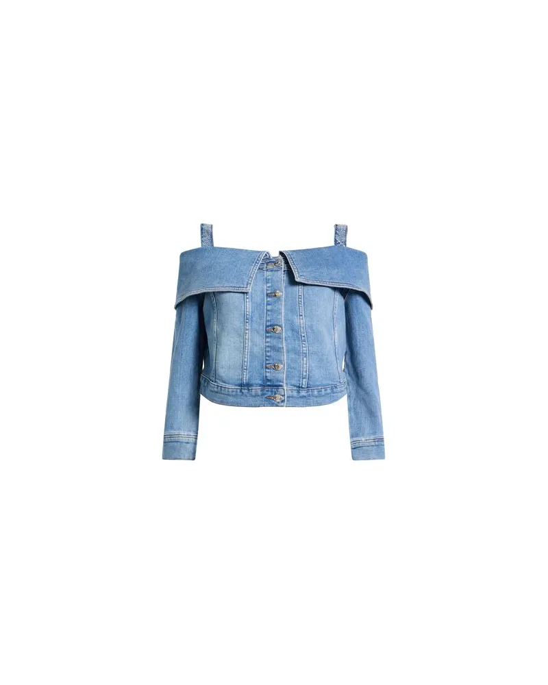 Liu Jo JACKEN & MÄNTEL - Jeansjacken/Mäntelauf YOOX.COM Blau
