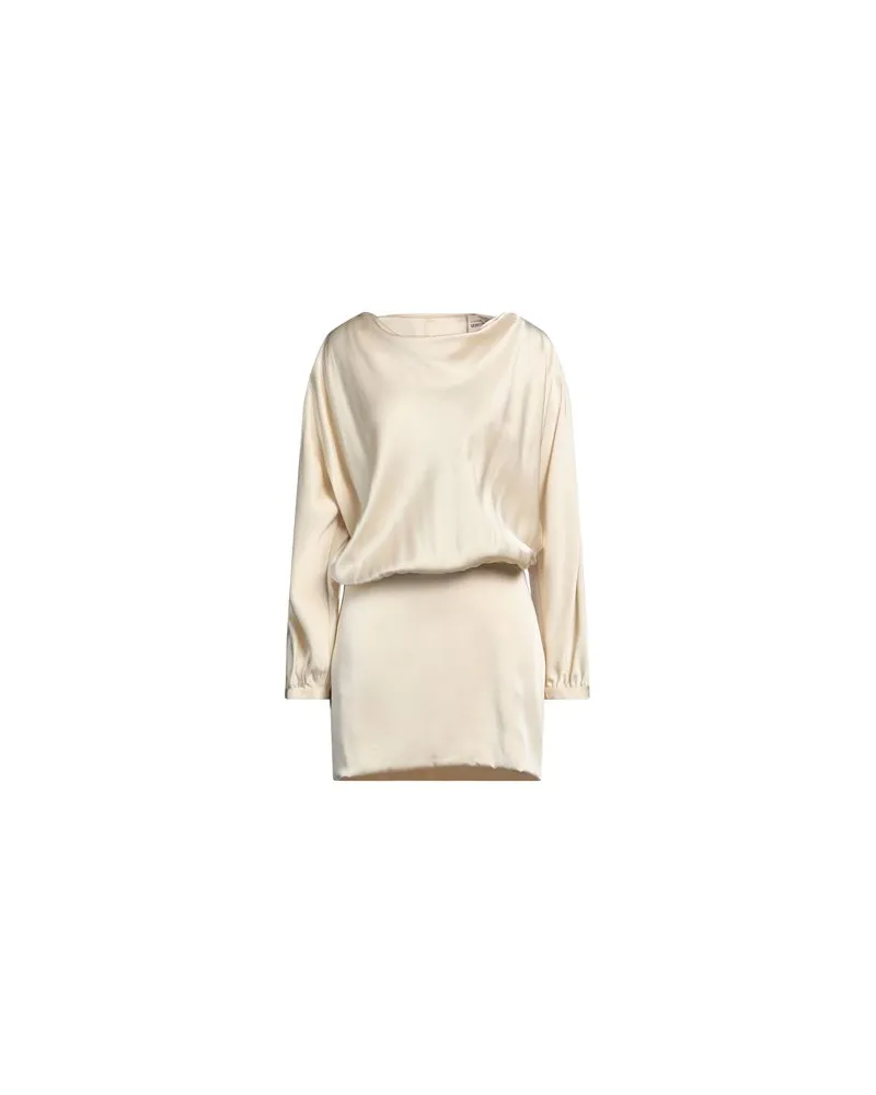 Semicouture KLEIDER - Mini-Kleiderauf YOOX.COM Cremeweiß