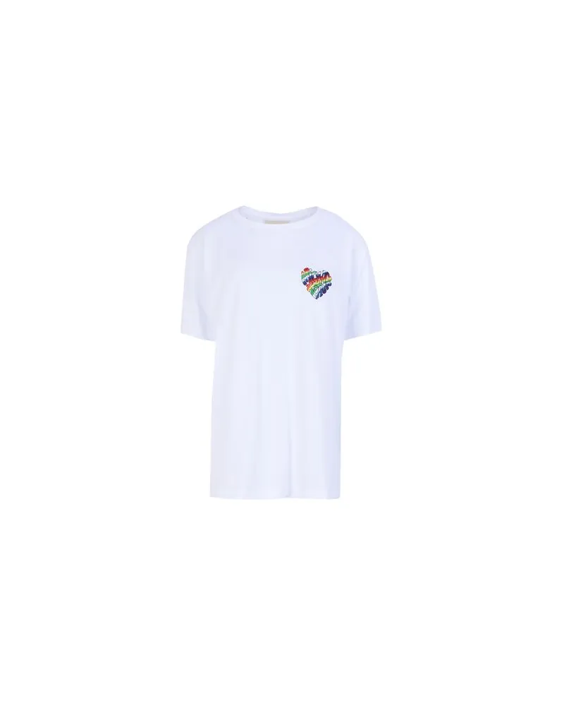 Michael Kors UNISEX RAINBOW BADGE T   - TOPS - T-shirtsauf YOOX.COM Weiß