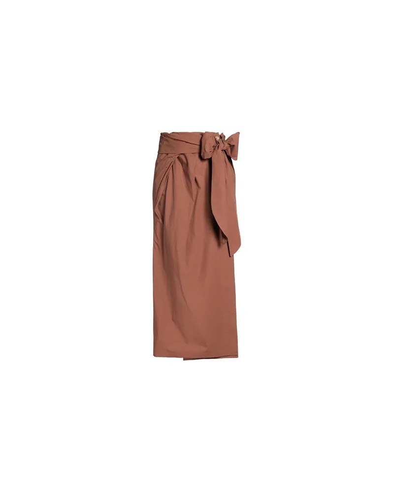 ALYSI CHOCOLAT - HOSEN & RÖCKE - Maxi-Röckeauf YOOX.COM Braun
