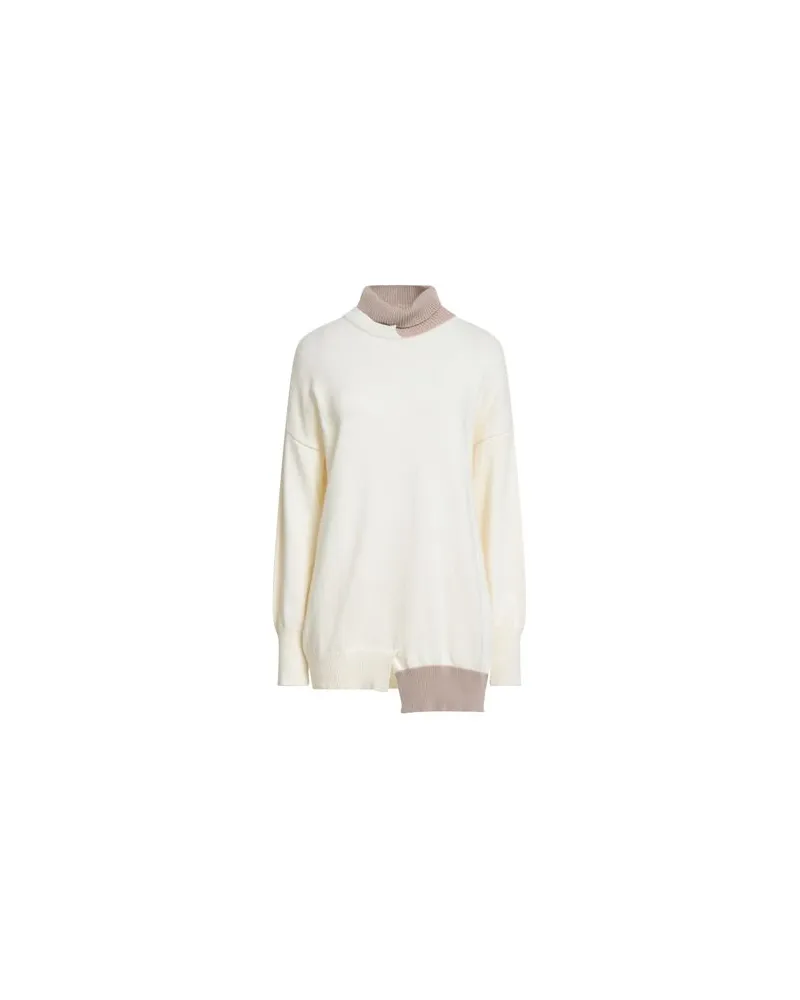 N.O.W. Andrea Rosati Cashmere STRICKWAREN - Rollkragenpulloverauf YOOX.COM Cremeweiß