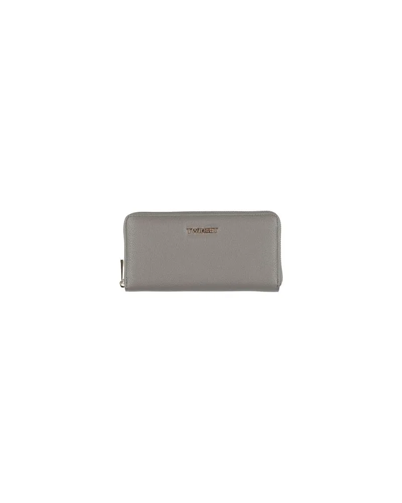 Twin-Set Kleinlederwaren - Brieftaschenauf YOOX.COM Grau