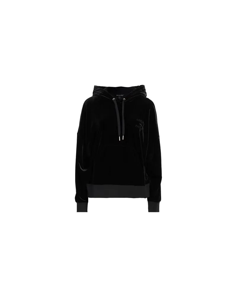 Armani Exchange TOPS - Sweatshirtsauf YOOX.COM Schwarz