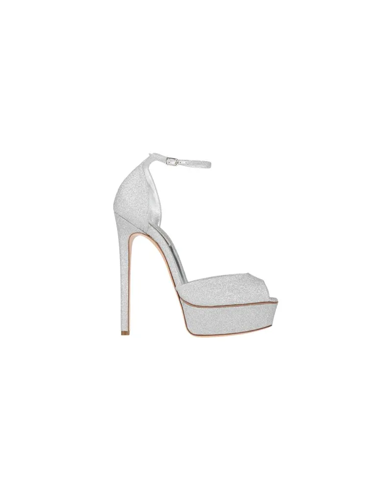 Casadei SCHUHE - Sandalenauf YOOX.COM Silber