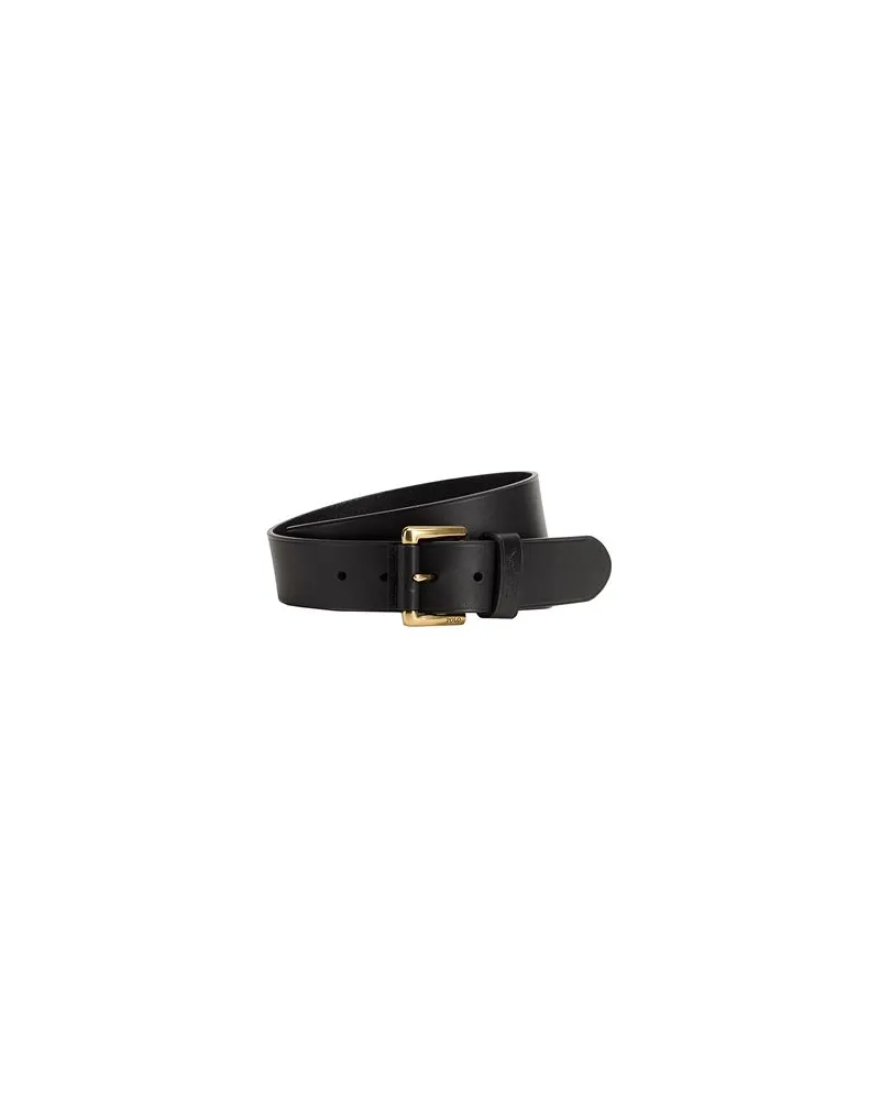 Ralph Lauren LEATHER DRESS BELT  - Kleinlederwaren - Gürtelauf YOOX.COM Schwarz