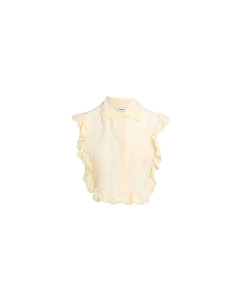 Sandro TOPS - Hemdenauf YOOX.COM Pastellgelb