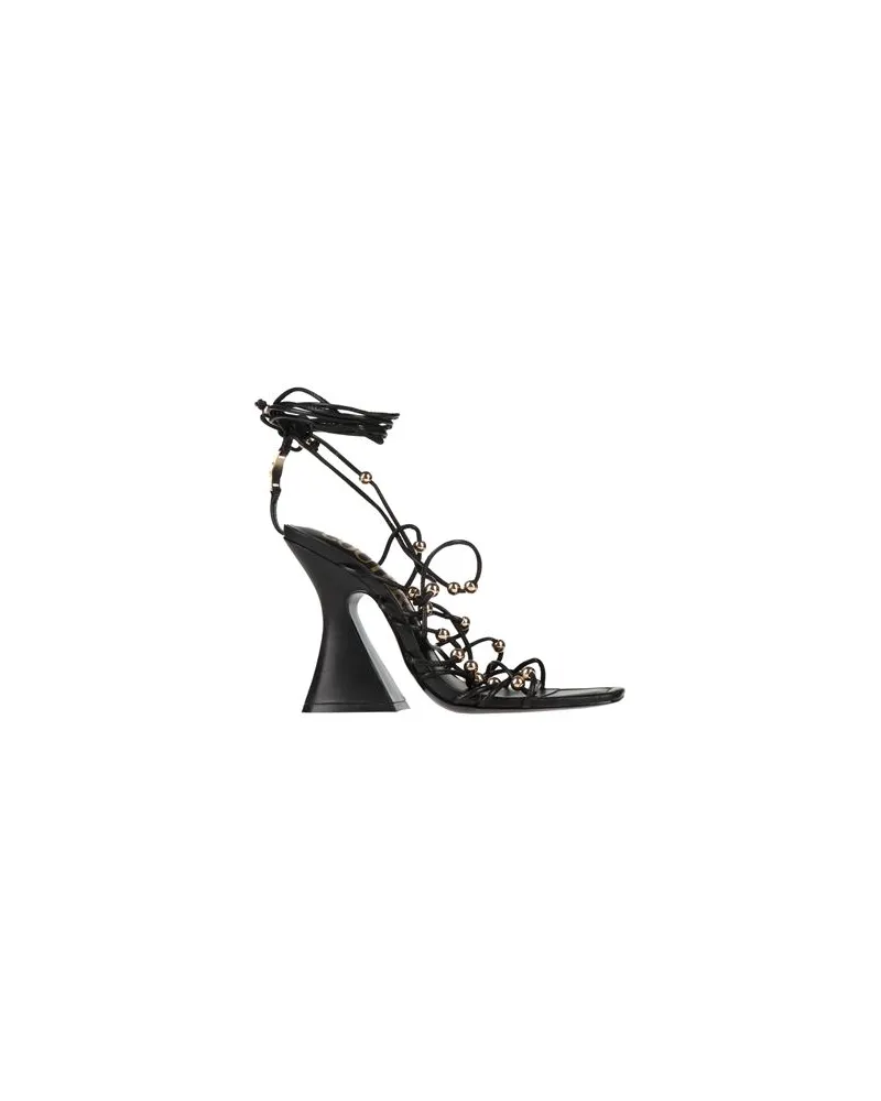 Versace Jeans SCHUHE - Sandalenauf YOOX.COM Schwarz