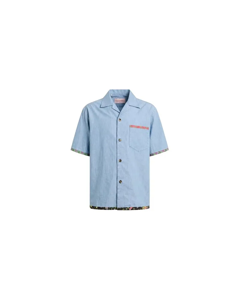 Valentino Garavani TOPS - Jeanshemdenauf YOOX.COM Blau