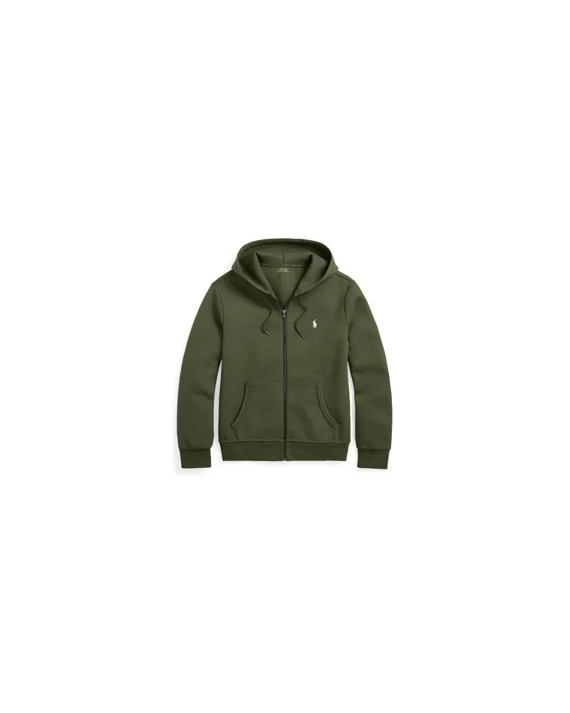 Ralph Lauren Double-Knit Full-Zip Hoodie  - TOPS - Sweatshirtsauf YOOX.COM Militärgrün