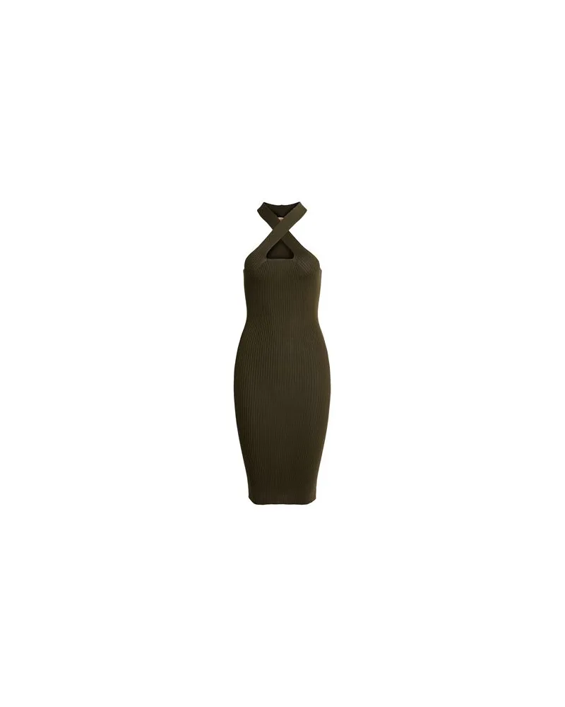 Kaos KLEIDER - Midi-Kleiderauf YOOX.COM Militärgrün