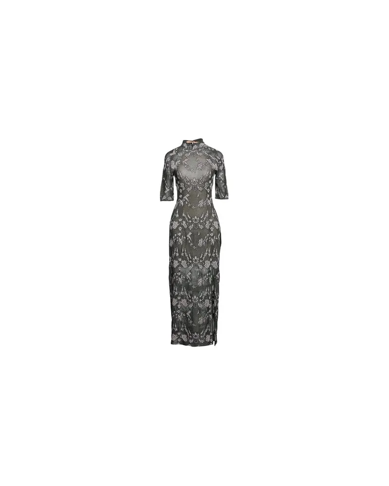 KOCHÉ KLEIDER - Maxi-Kleiderauf YOOX.COM Militärgrün