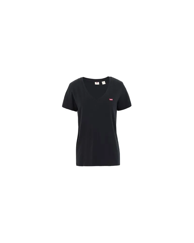 Levi's PERFECT V-NECK TEE  - TOPS - T-shirtsauf YOOX.COM Schwarz
