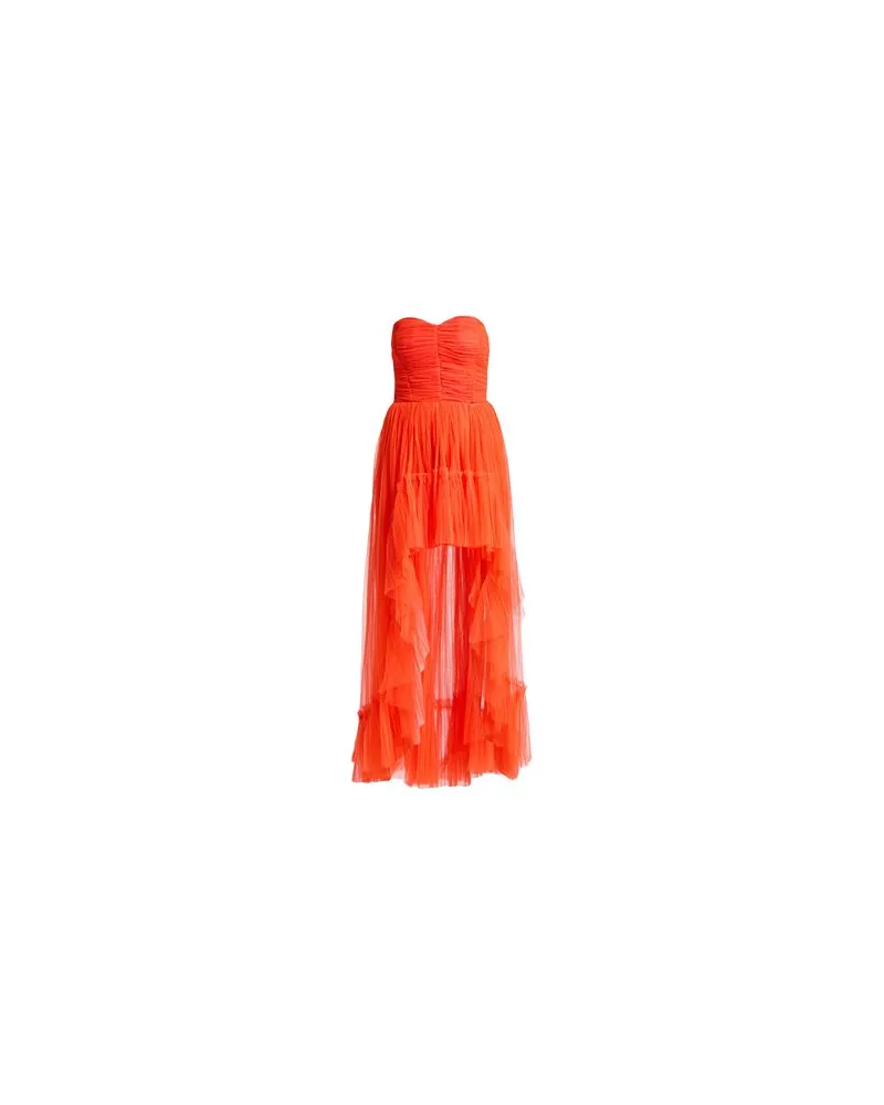 Elisabetta Franchi KLEIDER - Maxi-Kleiderauf YOOX.COM Orange