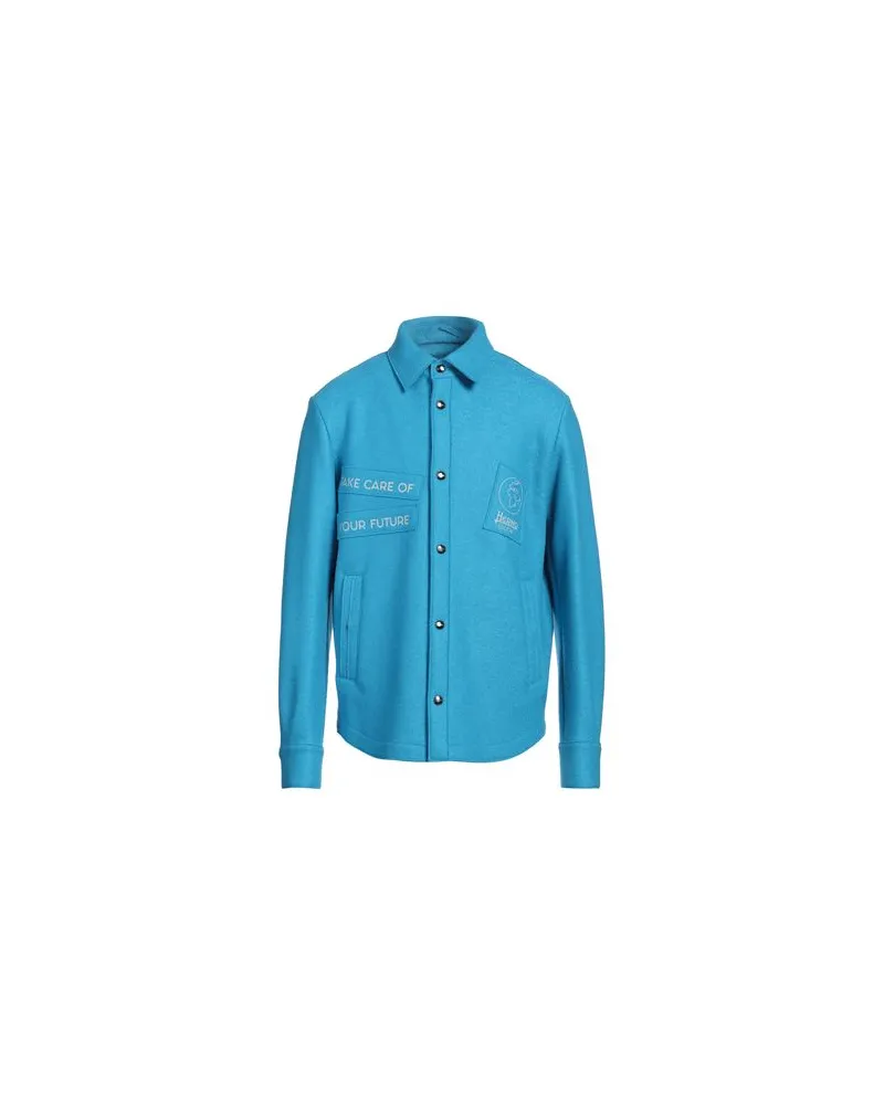 Herno GLOBE - TOPS - Hemdenauf YOOX.COM Azurblau