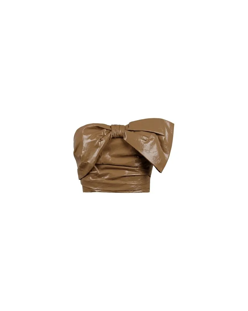 Elisabetta Franchi TOPS - Topsauf YOOX.COM Hellbraun