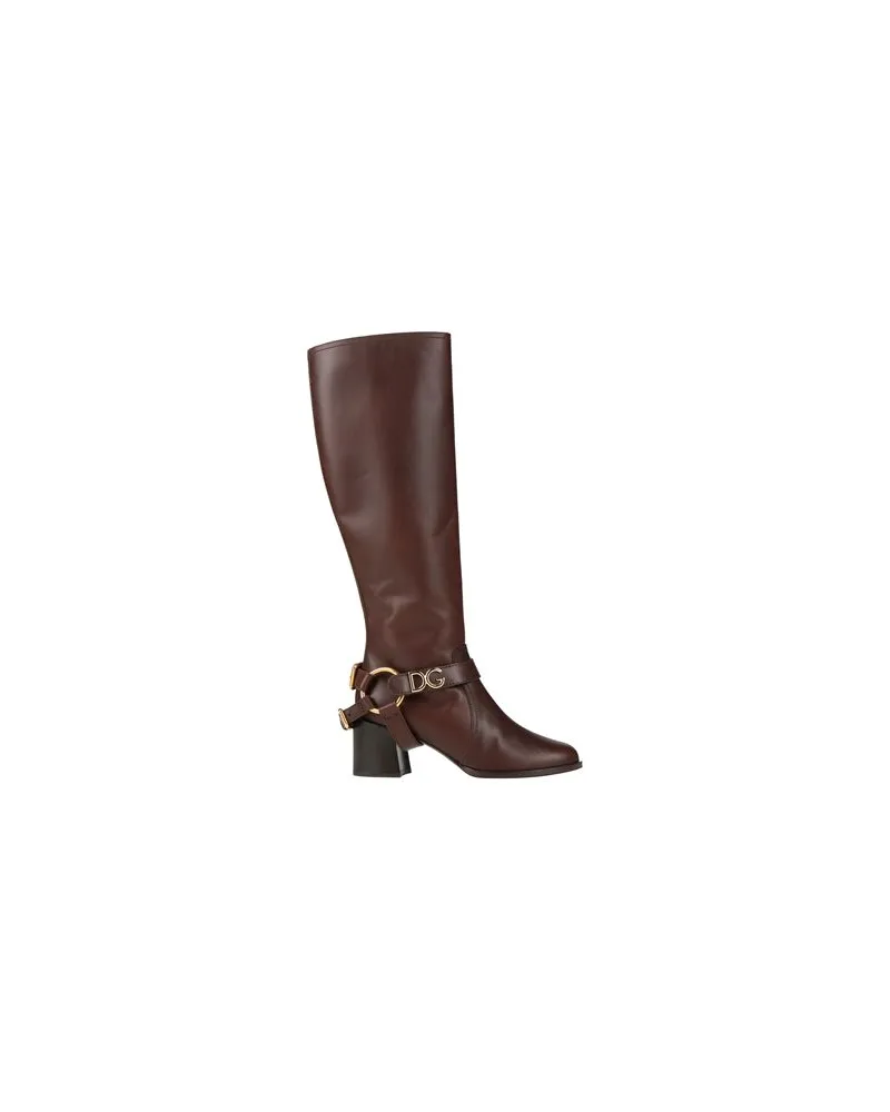 Dolce & Gabbana SCHUHE - Stiefelauf YOOX.COM Braun