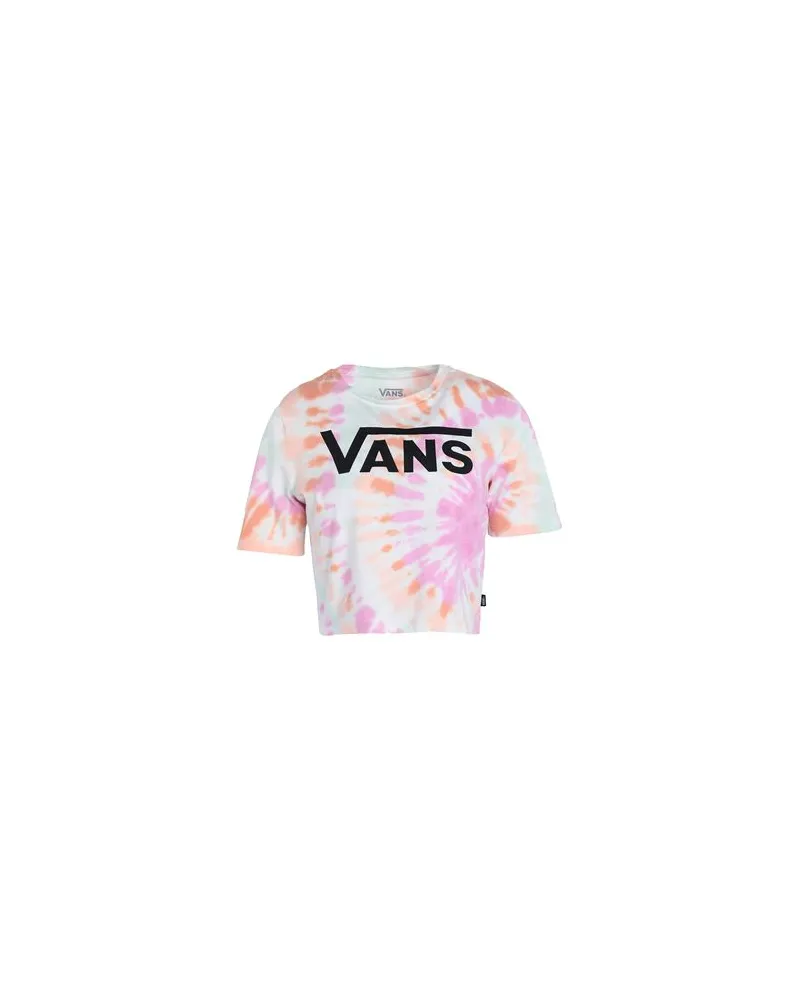 Vans RESORT WASH CROP CREW  - TOPS - T-shirtsauf YOOX.COM Weiß