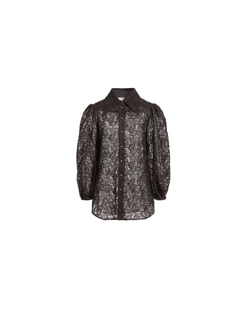 Zimmermann TOPS - Hemdenauf YOOX.COM Schokobraun
