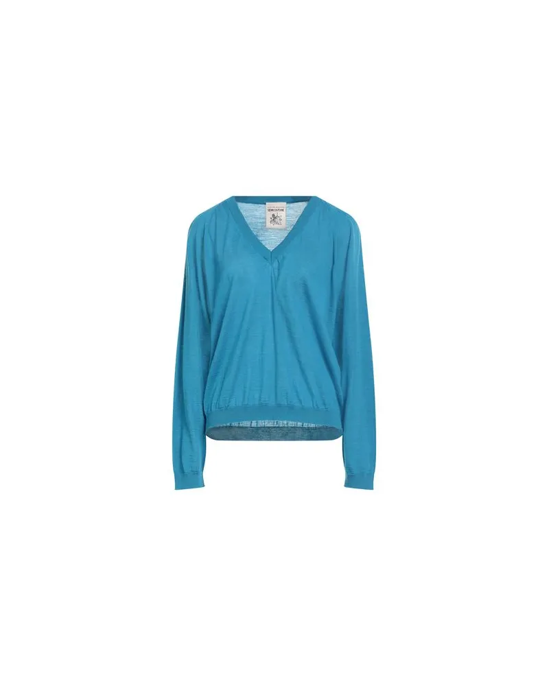 Semicouture STRICKWAREN - Pulloverauf YOOX.COM Azurblau