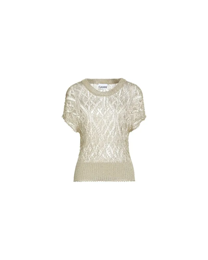 Ganni STRICKWAREN - Pulloverauf YOOX.COM Gold