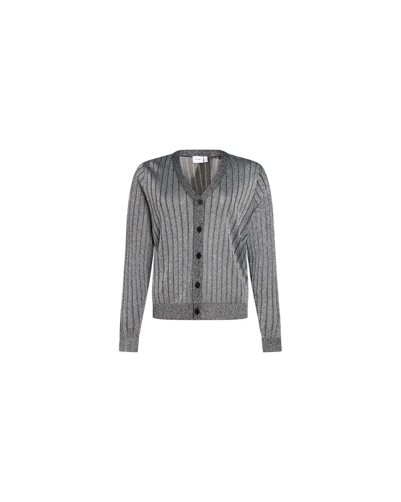 Vila STRICKWAREN - Strickjackenauf YOOX.COM Silber