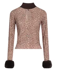 Blumarine Rollkragenpullover Rostrot