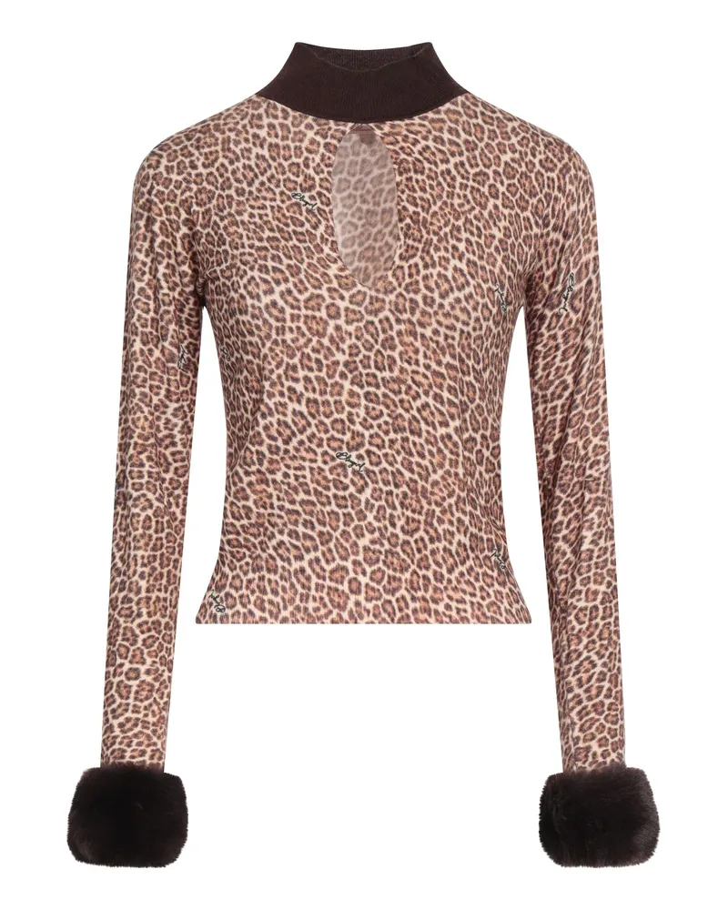 Blumarine Rollkragenpullover Rostrot