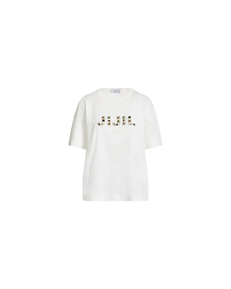 Jijil TOPS - T-shirtsauf YOOX.COM Cremeweiß
