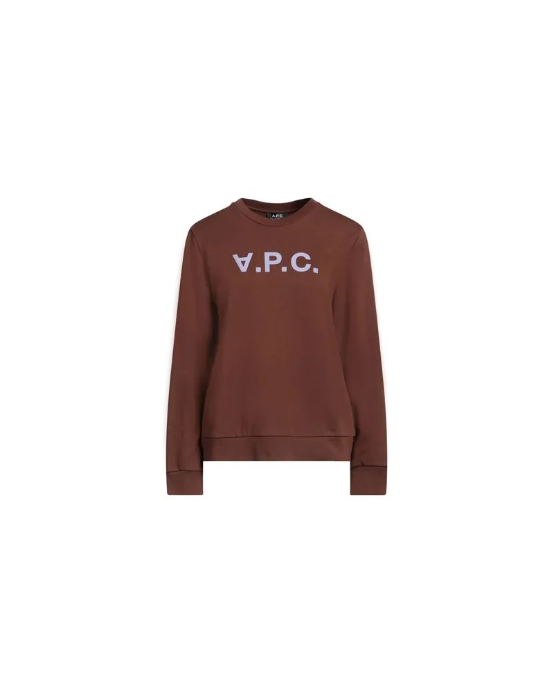 A.P.C. TOPS - Sweatshirtsauf YOOX.COM Schokobraun