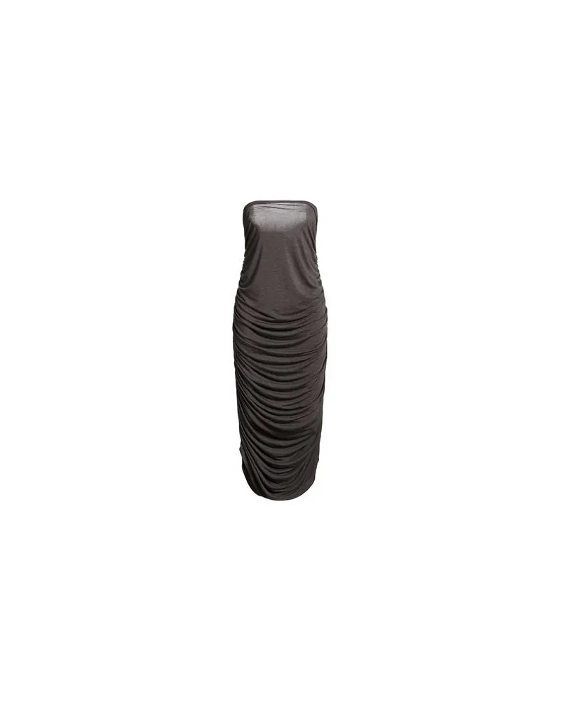 Norma Kamali KLEIDER - Midi-Kleiderauf YOOX.COM Braungrau