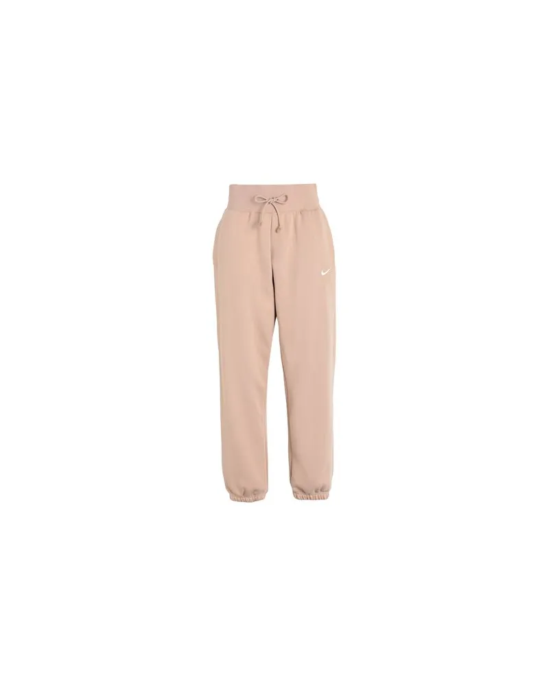 Nike W NSW PHNX FLC HR OS PANT  - HOSEN & RÖCKE - Hosenauf YOOX.COM Beige