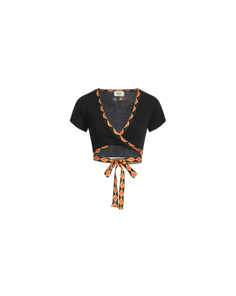 AKEP STRICKWAREN - Wickelpulloverauf YOOX.COM Schwarz