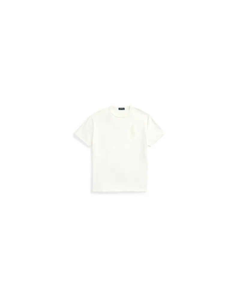 Ralph Lauren CLASSIC FIT BIG PONY JERSEY T-SHIRT  - TOPS - T-shirtsauf YOOX.COM Elfenbein